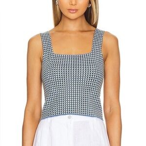 STITCHES & STRIPES Poplar Tank in Cornflower Combo Size S